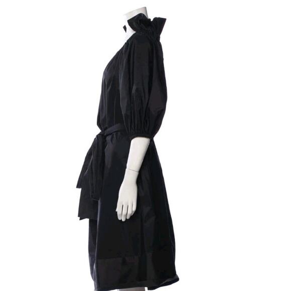 STELLA MCCARTNEY Black Reyna off-the-shoulder poplin dress Sz IT 42 US M (V1 - Picture 7 of 12